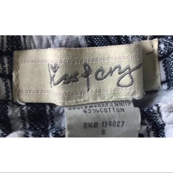 Navy and White Soft Shorts with Pockets - Picture 7 of 7